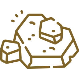 gold ore processing icon